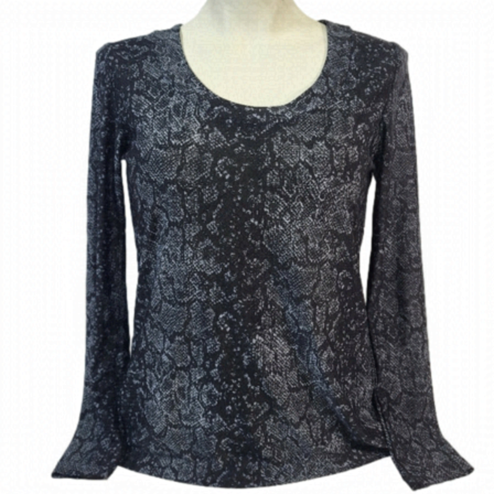 Aritzia Talula Snakeskin Blouse